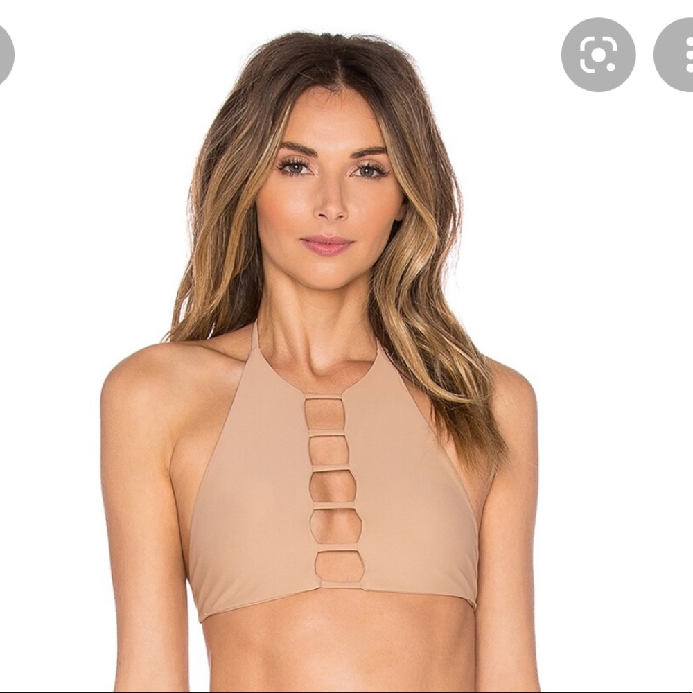CYBER SALE Free people x Bettinis strappy high neck bikini xs
